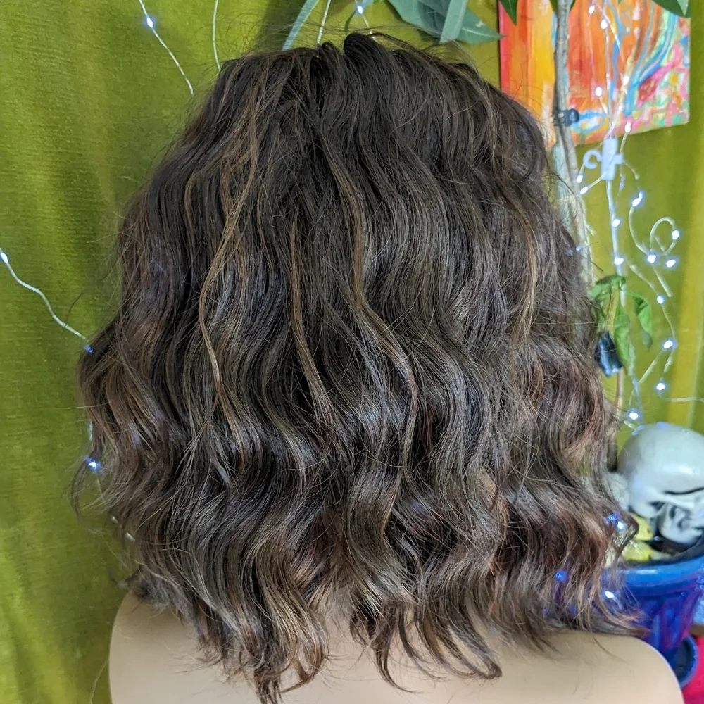 Free part invisible lace front wig